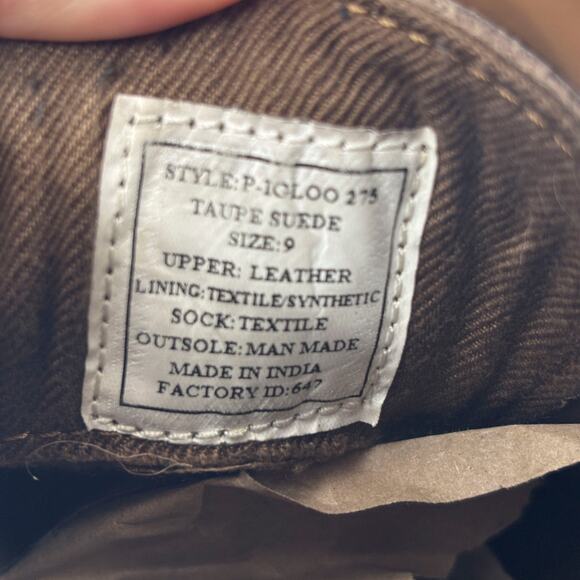 Steve Madden Taupe‎ Suede Chukka Boots Leather Upper Lace-Up Size 9 - Picture 8 of 10